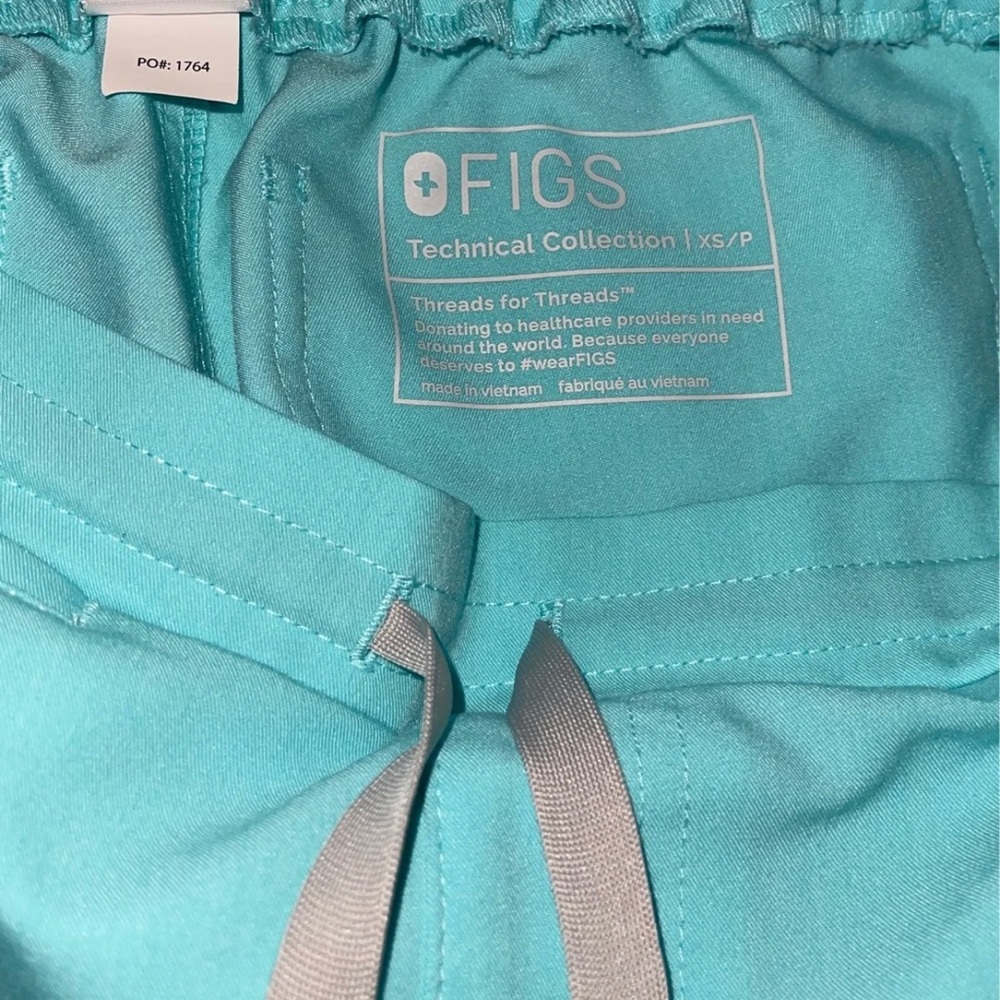 Figs scrub pants XSP Color: Fresh Aqua